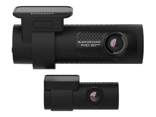 BlackVue DR770X 2CH front dash cam with a smaller rear camera below it