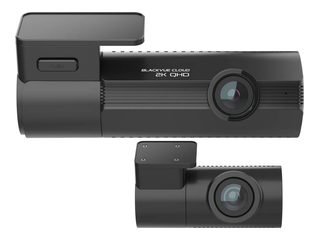 BlackVue ELITE 8 2CH front dash cam with a smaller rear camera below it